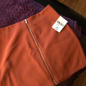 Rust orange skirt